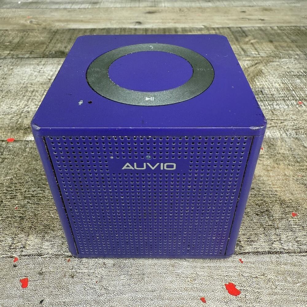 Auvio Portable Bluetooth Cube Speaker Works Model 04A13